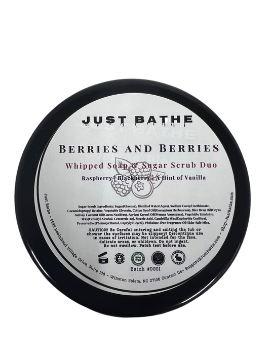 Berries Please Whipped Soap/Sugar Scrub Duo