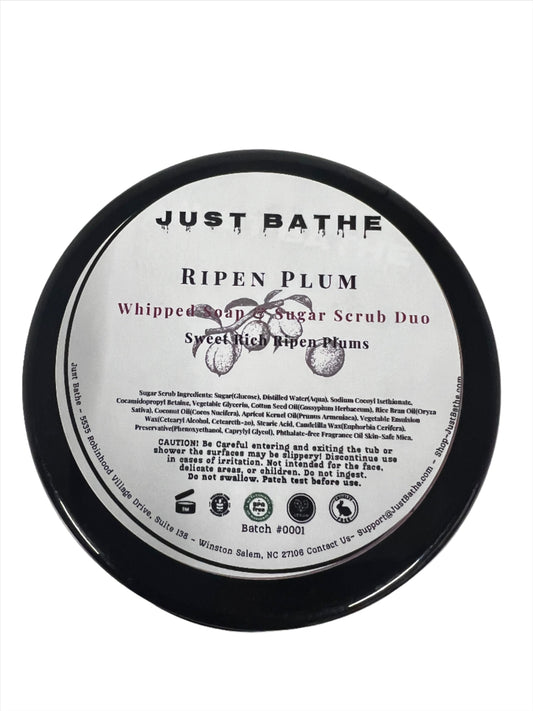 Ripen Plum Whipped Soap/Sugar Scrub Duo